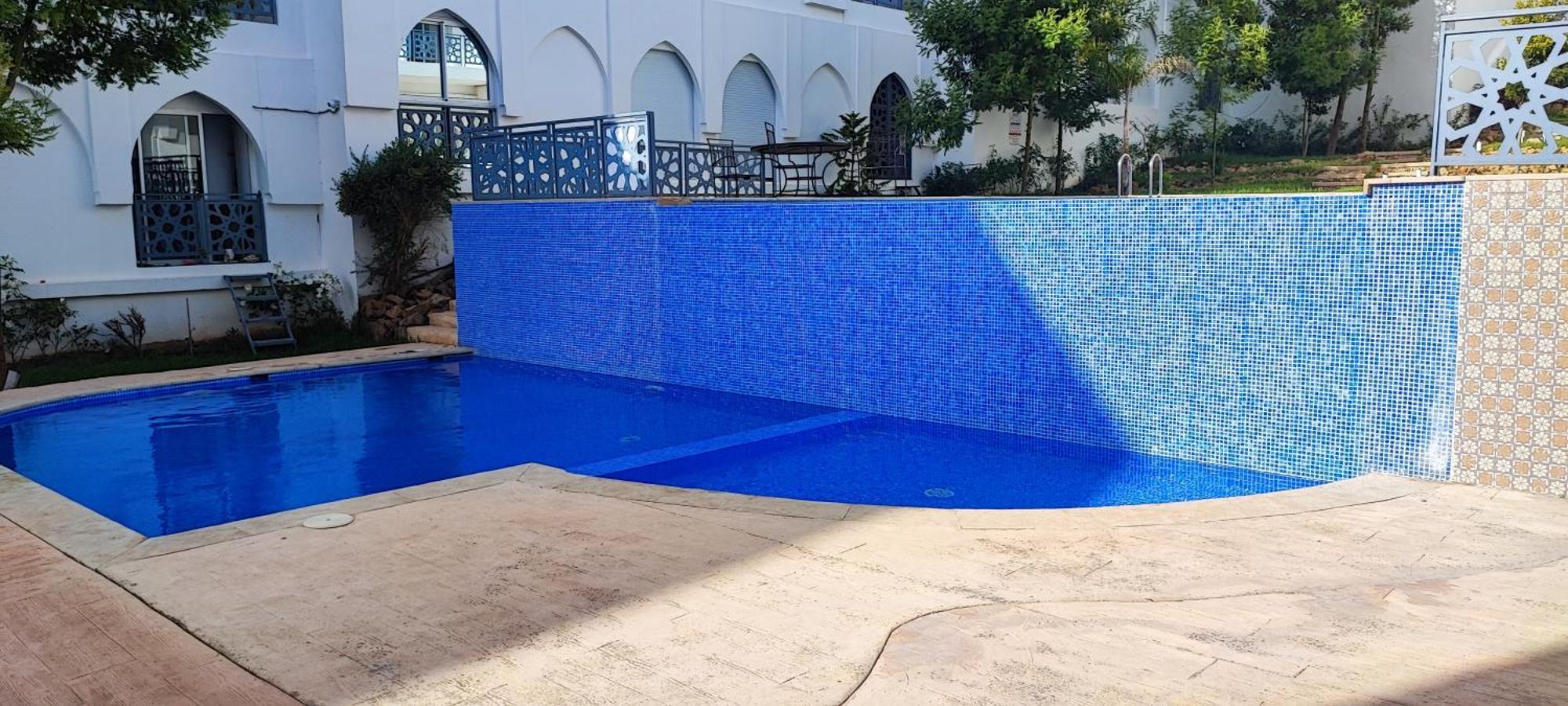 Magnifique Appartement De Standing A Tanger Avec Vue Sur Mer Et Acces Piscine Exterior foto